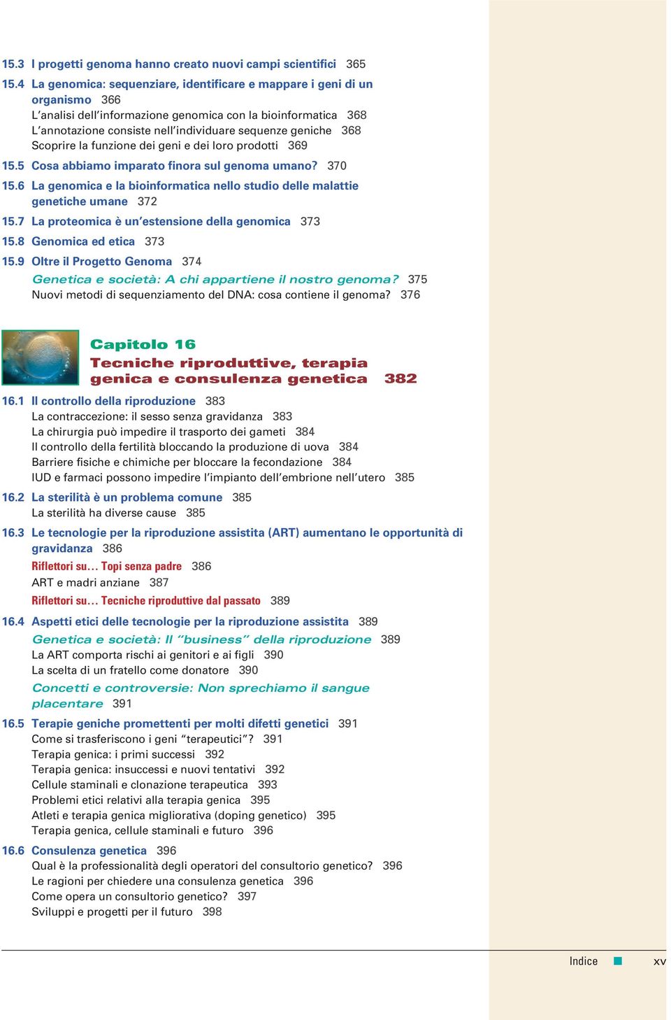 368 Scoprire la funzione dei geni e dei loro prodotti 369 15.5 Cosa abbiamo imparato finora sul genoma umano? 370 15.