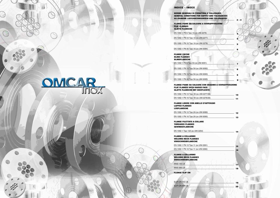 7 9 FLNGE PINE LRE ON GRINO OVRPPOIZIONE FLT FLNGE WITH RIE FE GLTTE FLNHE MIT IHTLEITE EN 9 PN Tipo B (x UNI 77/9) EN 9 PN Tipo B (x UNI 7/9) FLNGE LIBERE ON NELLO PPOGGIO LPPE FLNGE LOFLNHE EN 9 PN