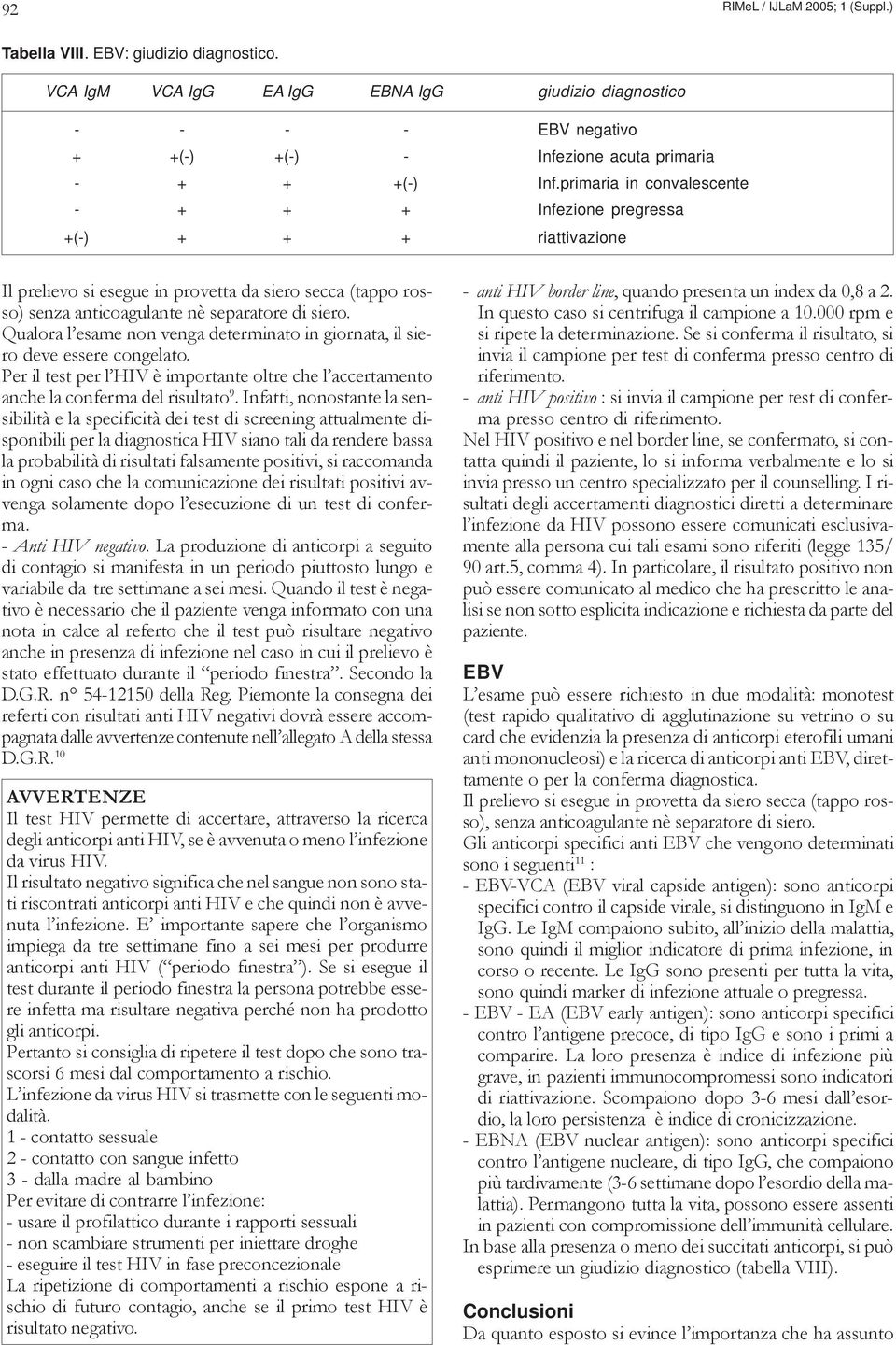 primaria in convalescente - + + + Infezione pregressa +(-) + + + riattivazione Qualora l esame non venga determinato in giornata, il siero deve essere congelato.