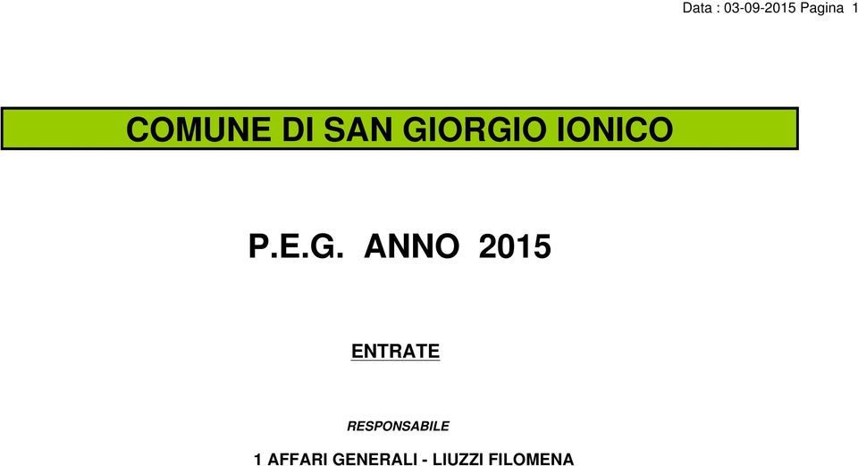 ORGIO IONICO P.E.G. ANNO 2015