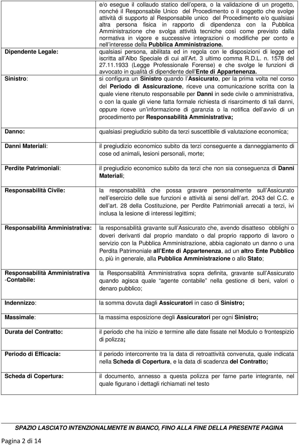 svolge attività di supporto al Responsabile unico del Procedimento e/o qualsiasi altra persona fisica in rapporto di dipendenza con la Pubblica Amministrazione che svolga attività tecniche così come