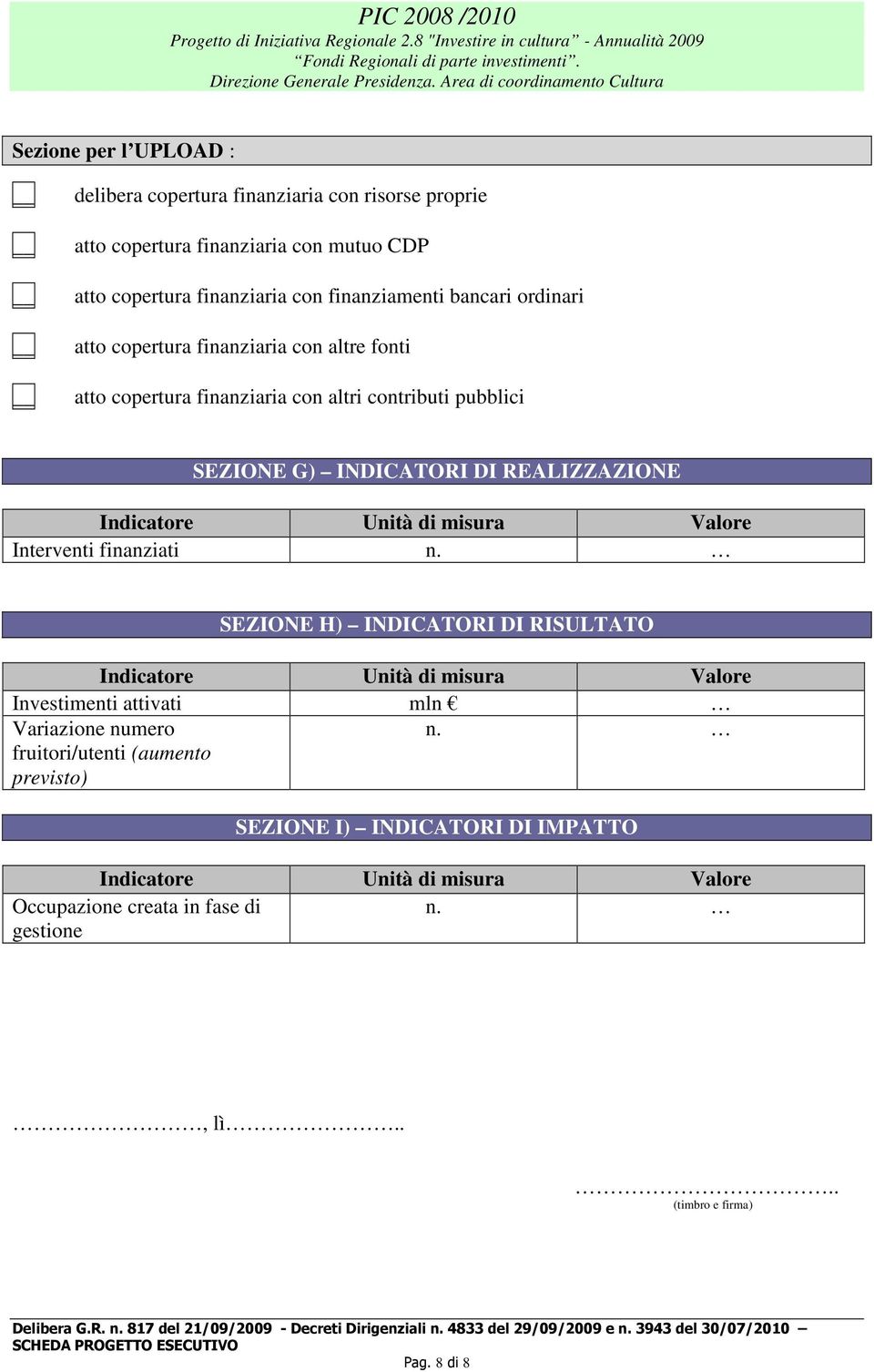 misura Valore Interventi finanziati n.