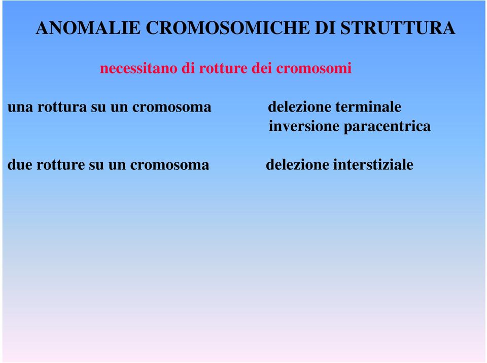 cromosoma delezione terminale inversione