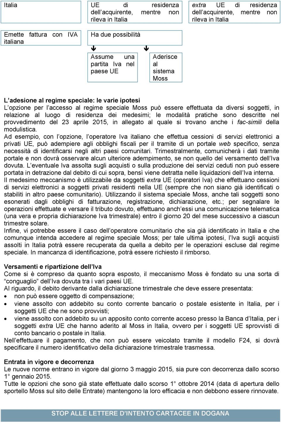 relazione al luogo di residenza dei medesimi; le modalità pratiche sono descritte nel provvedimento del 23 aprile 2015, in allegato al quale si trovano anche i fac-simili della modulistica.