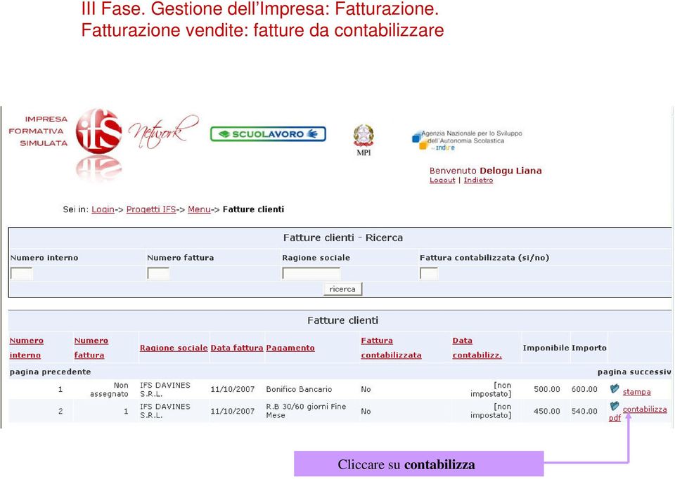 da contabilizzare