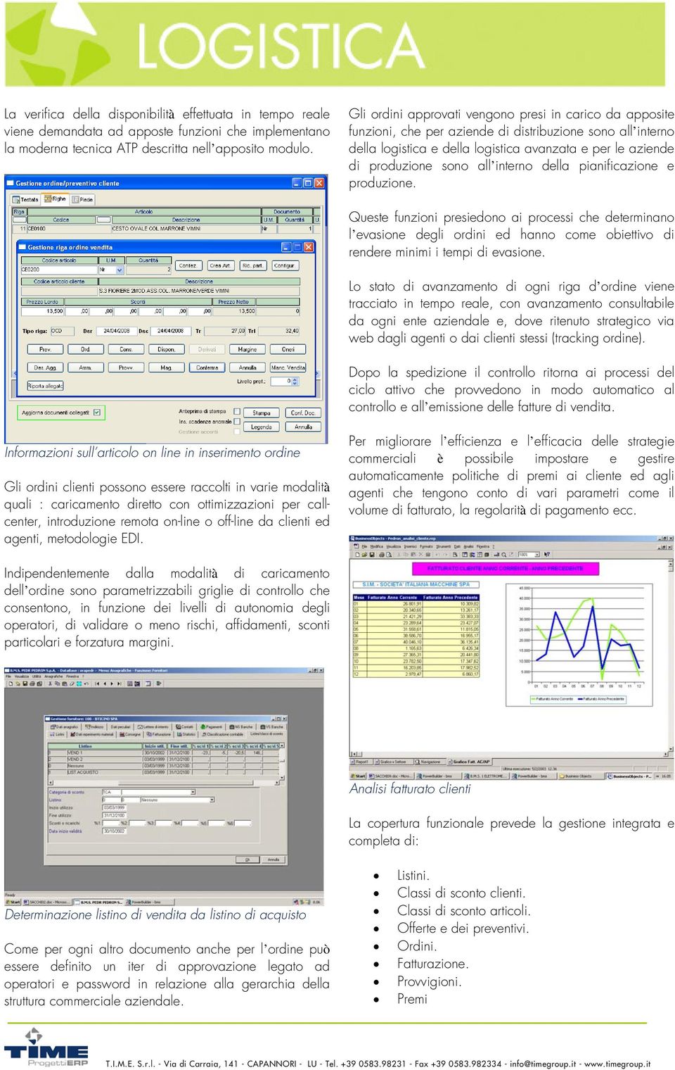 interno della pianificazione e produzione. Queste funzioni presiedono ai processi che determinano l evasione degli ordini ed hanno come obiettivo di rendere minimi i tempi di evasione.