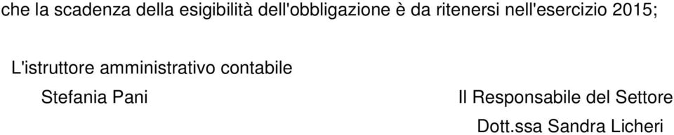 2015; L'istruttore amministrativo contabile