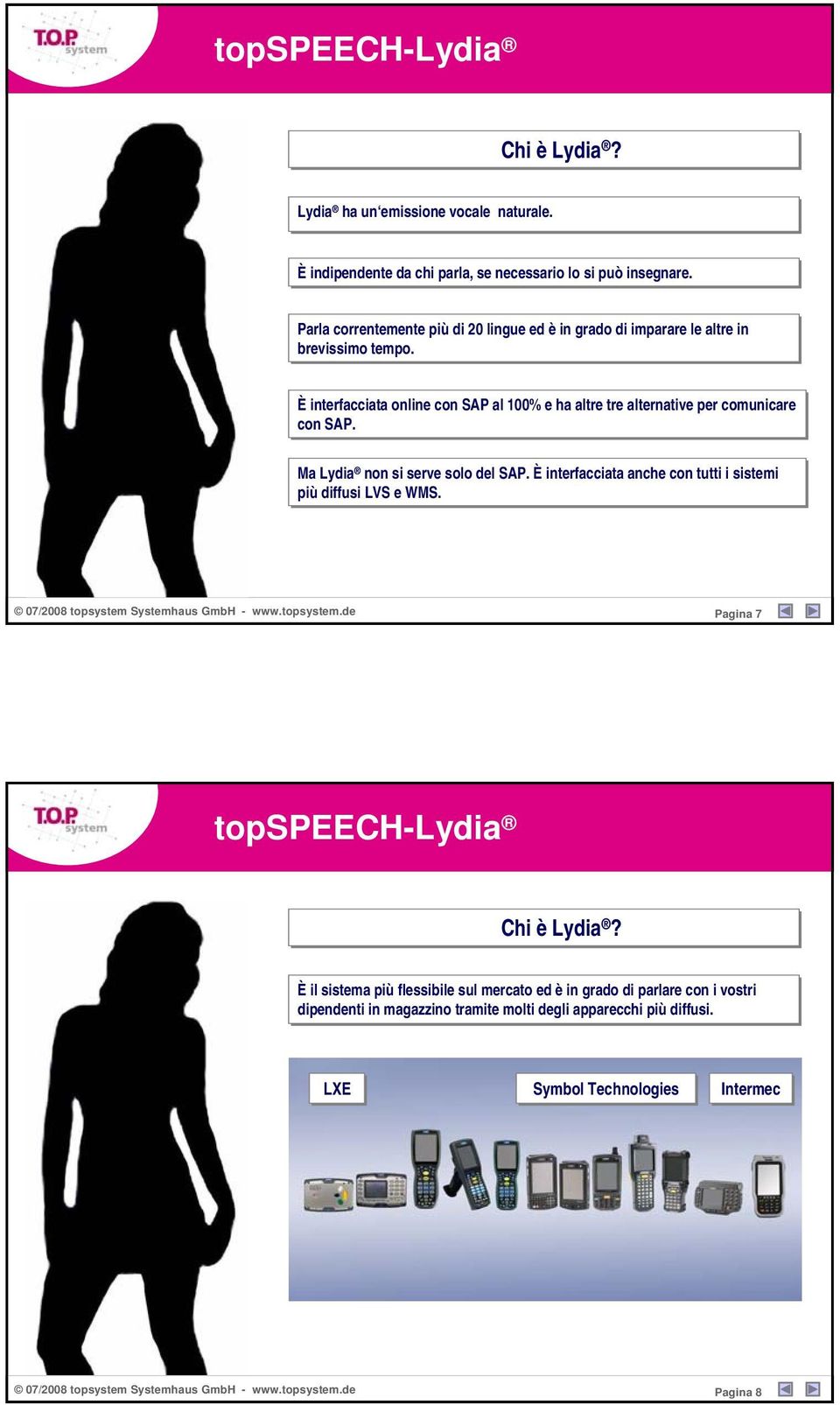 È interfacciata online con SAP al 100% e ha altre tre alternative per comunicare con SAP. Ma Lydia non si serve solo del SAP.