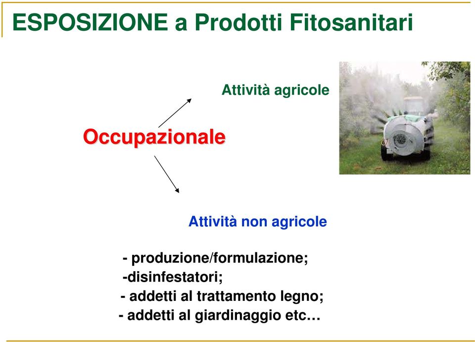 produzione/formulazione; -disinfestatori; -