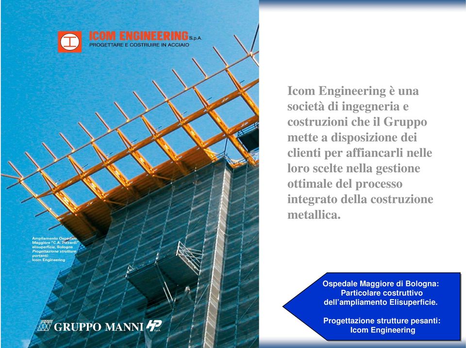 processo integrato della costruzione metallica.