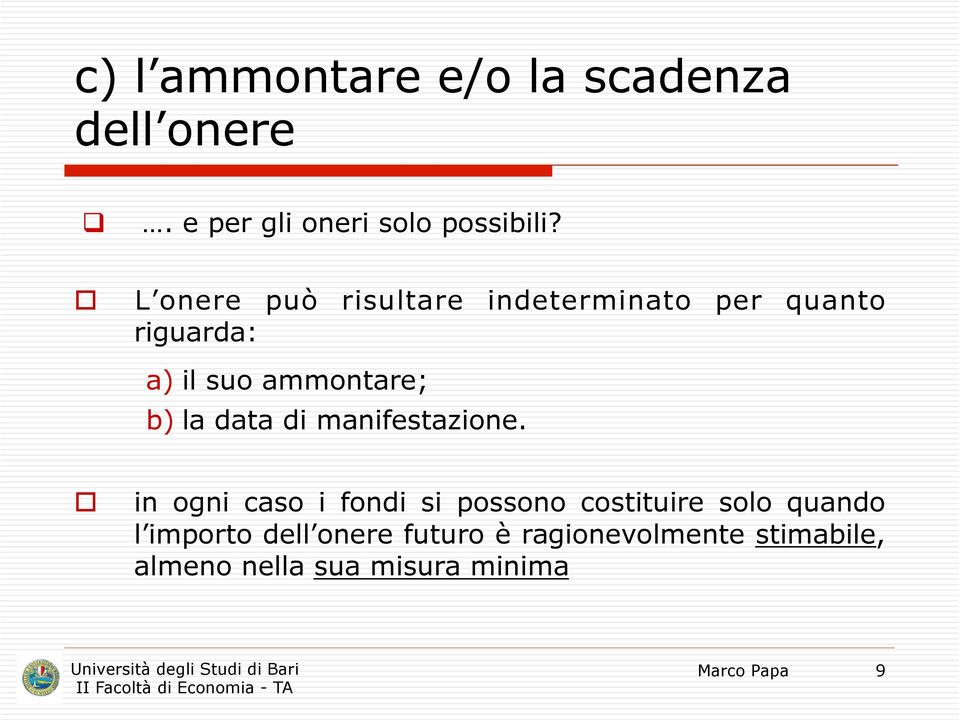 data di manifestazione.