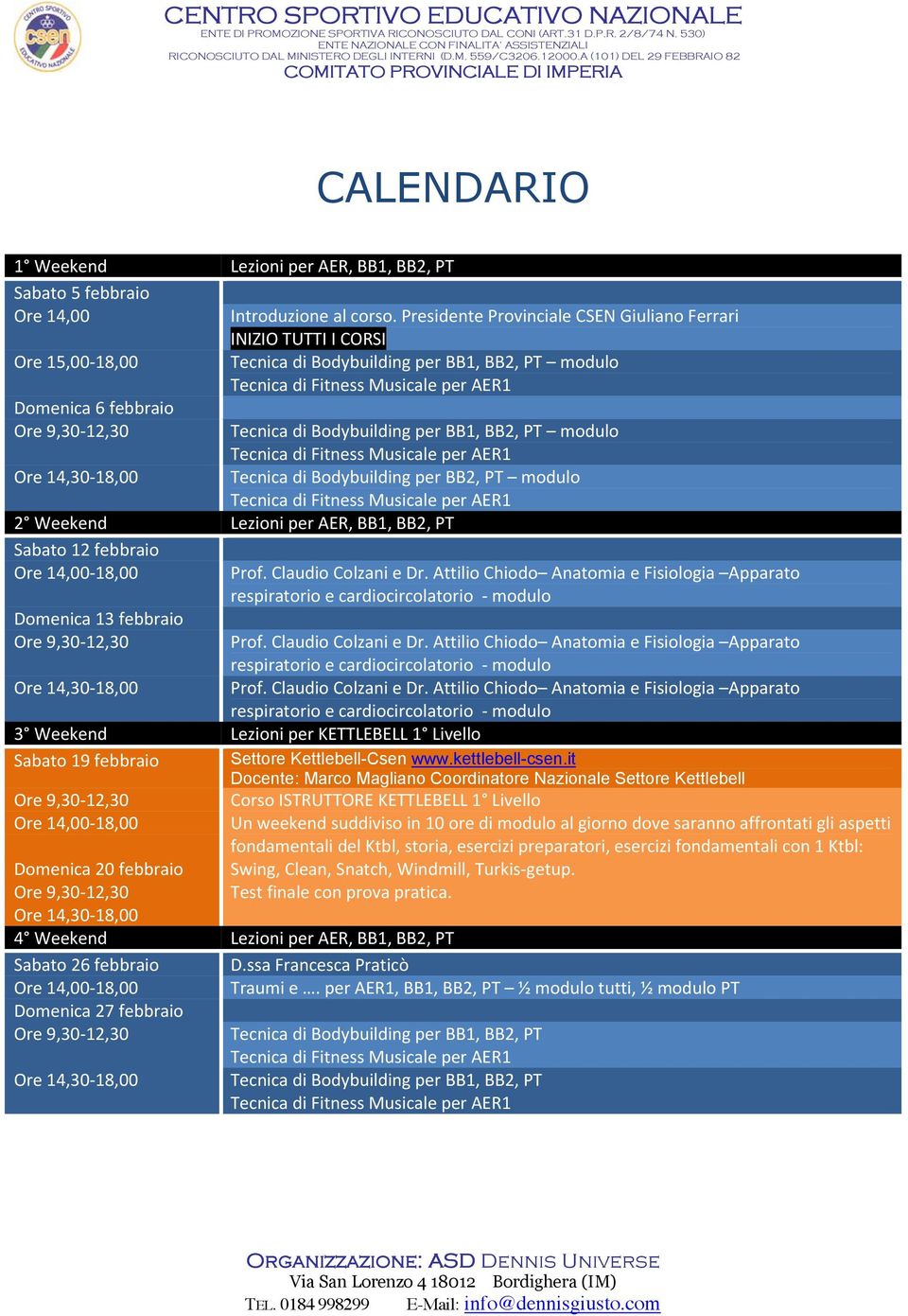 LezioniperAER,BB1,BB2,PT Introduzionealcorso.