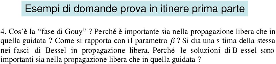 Come si rapporta con il parametro?