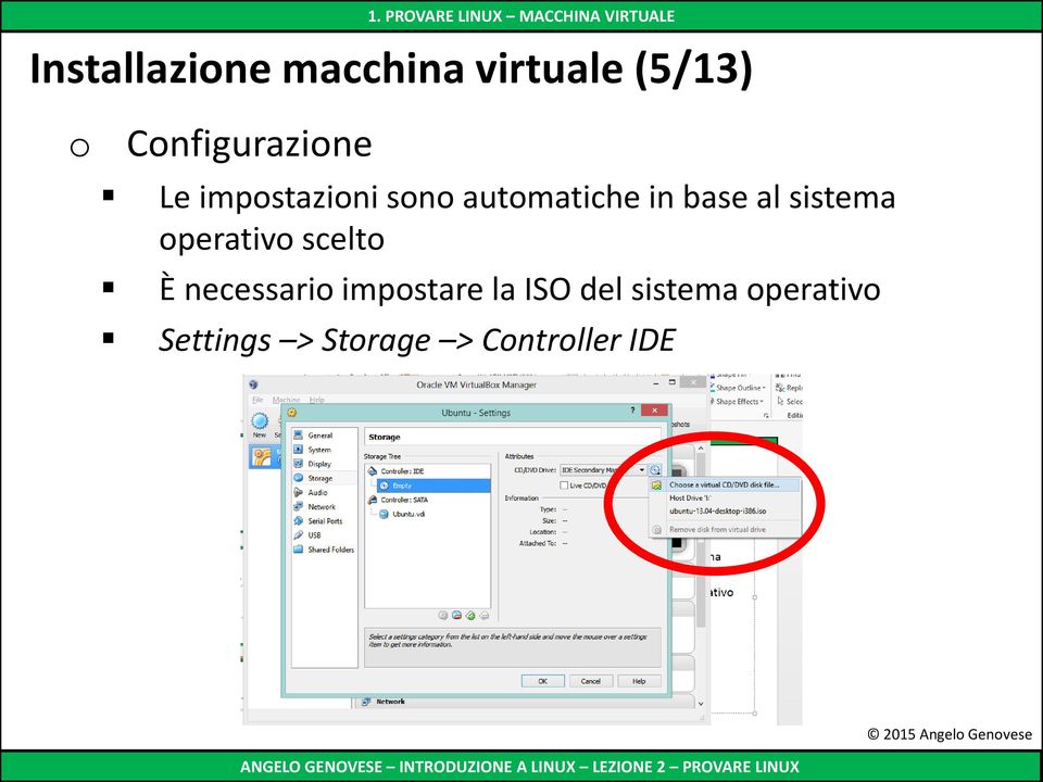 base al sistema perativ scelt È necessari impstare la ISO del