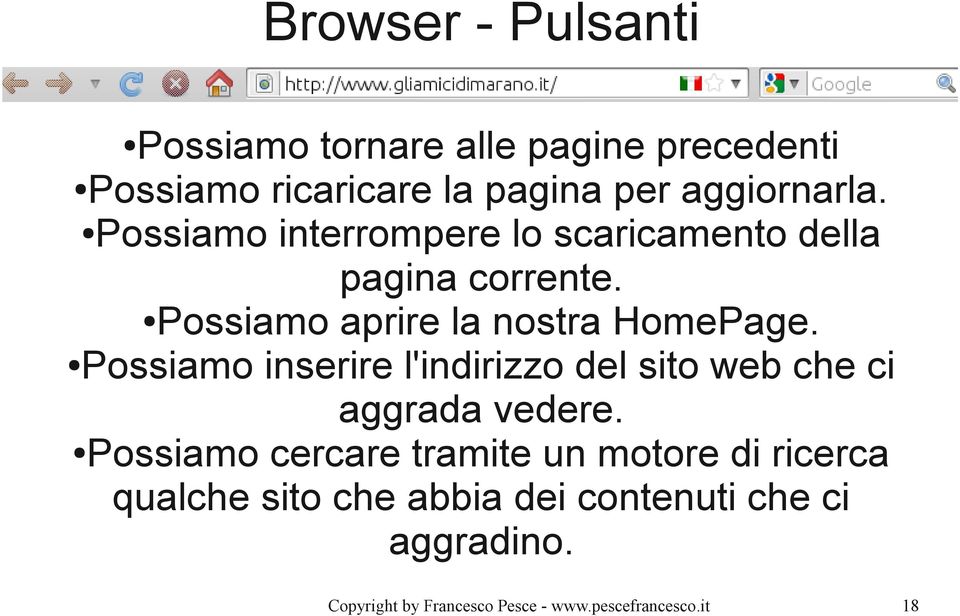 Possiamo aprire la nostra HomePage.