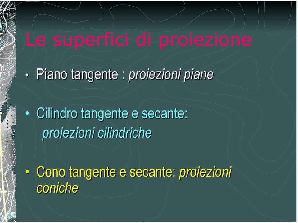 tangente e secante: proiezioni