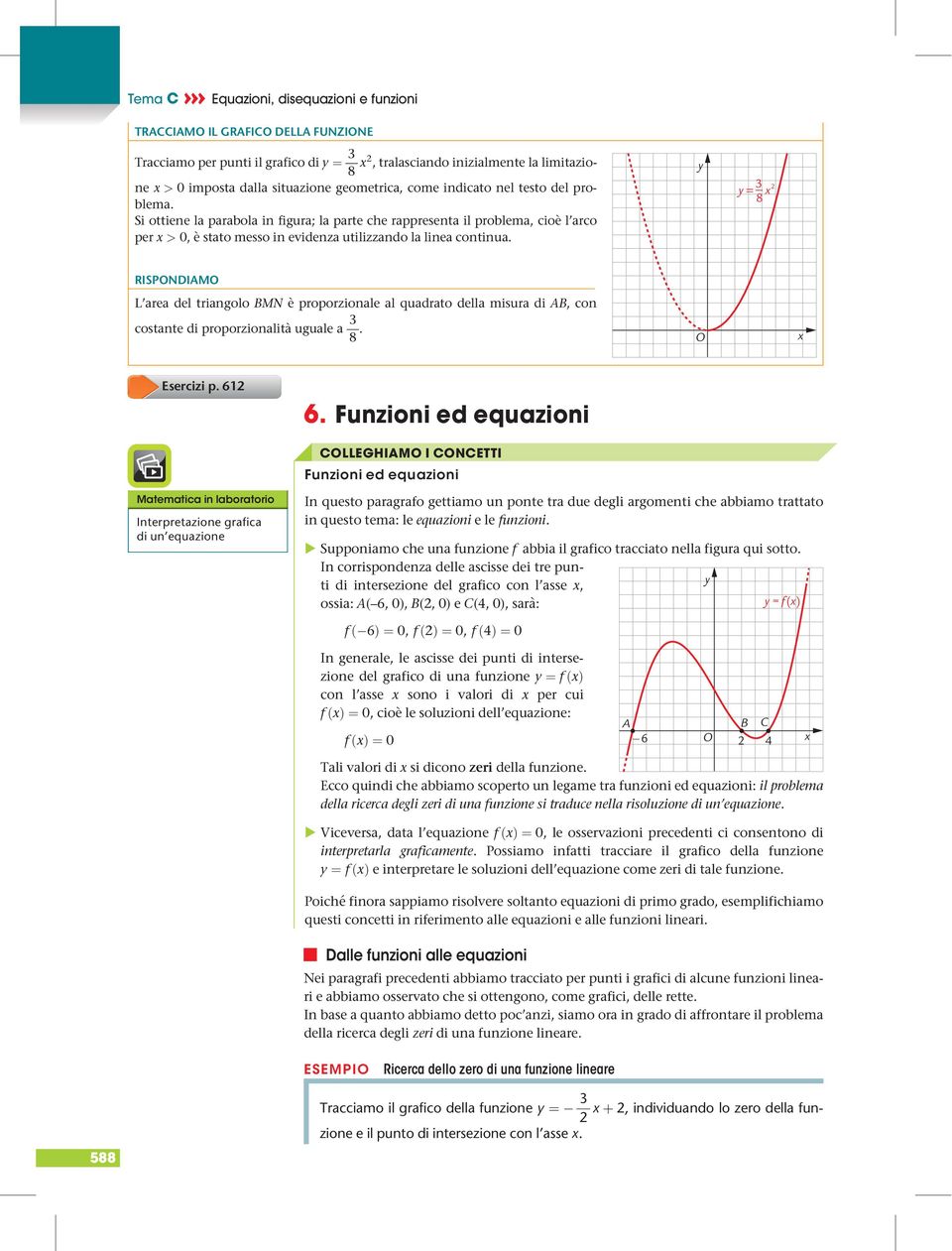 = 8 RISPNDIAM L area del triangolo BMN è proporzionale al quadrato della misura di AB, con costante di proporzionalità uguale a 8. Esercizi p. 6 6.