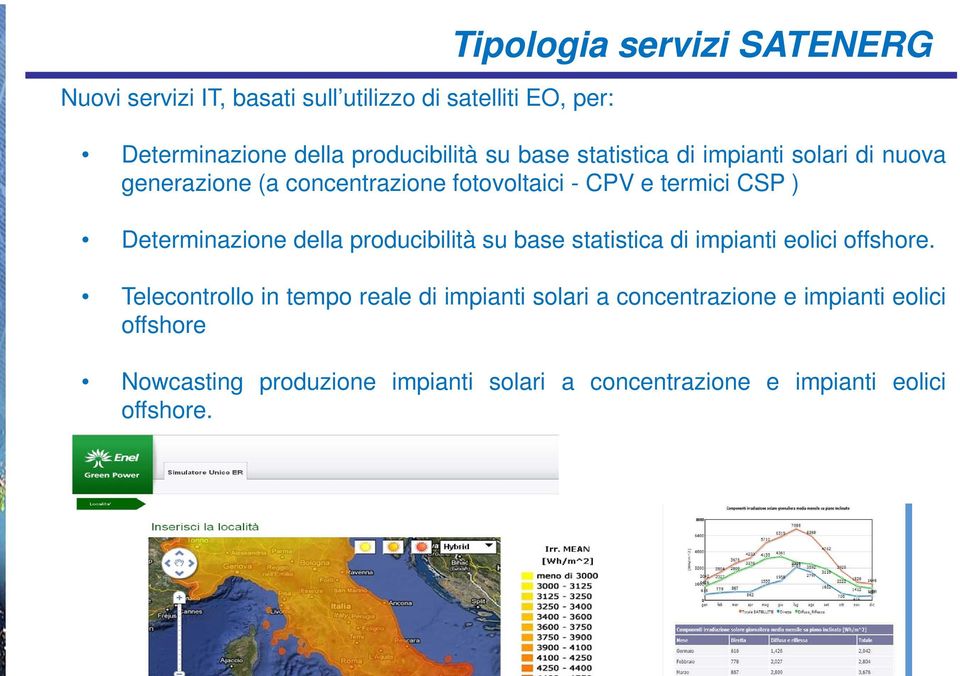 Determinazione della producibilità su base statistica di impianti eolici offshore.