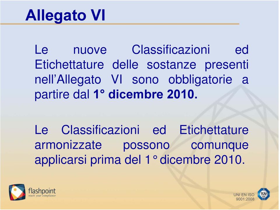 partire dal 1 dicembre 2010.