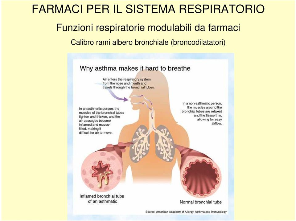 respiratorie modulabili da