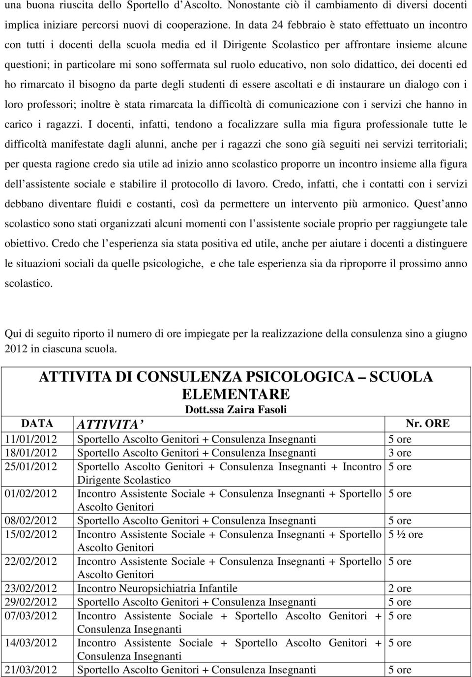 ruolo educativo, non solo didattico, dei docenti ed ho rimarcato il bisogno da parte degli studenti di essere ascoltati e di instaurare un dialogo con i loro professori; inoltre è stata rimarcata la