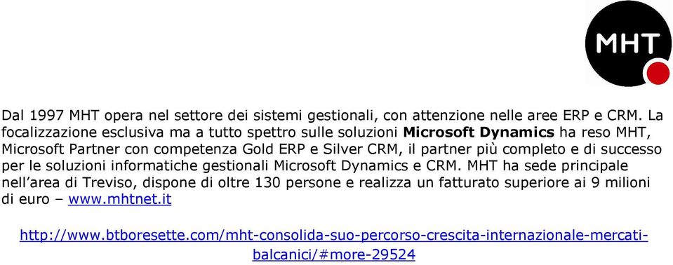 CRM, il partner più completo e di successo per le soluzioni informatiche gestionali Microsoft Dynamics e CRM.