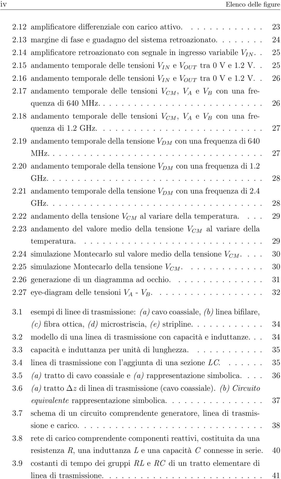 2 V.. 26 2.17 andamento temporale delle tensioni V CM, V A e V B con una frequenza di 640 MHz........................... 26 2.18 andamento temporale delle tensioni V CM, V A e V B con una frequenza di 1.