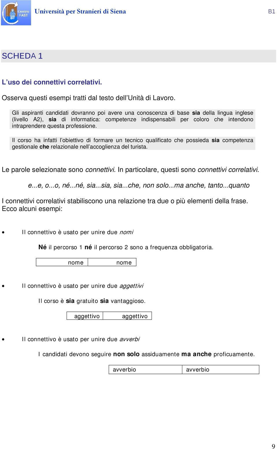 professione. Il corso ha infatti l obiettivo di formare un tecnico qualificato che possieda sia competenza gestionale che relazionale nell accoglienza del turista.