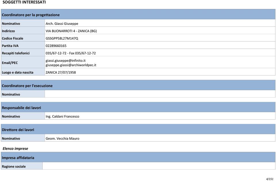 035/67-12-72 Email/PEC giassi.giuseppe@infinito.it giuseppe.giassi@archiworldpec.