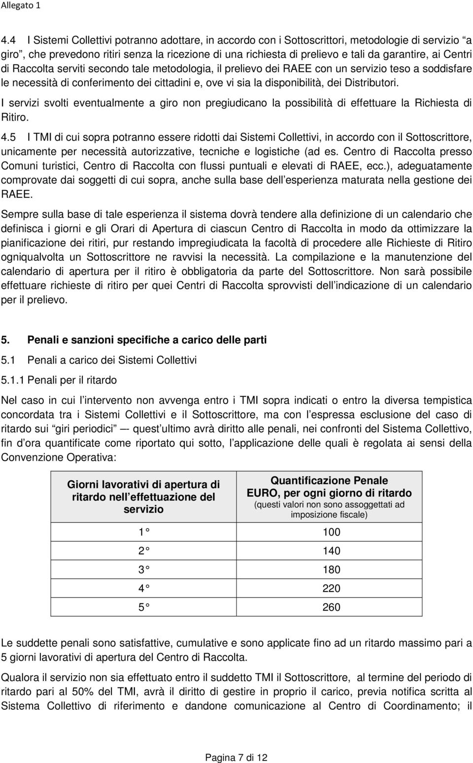 Distributori. I servizi svolti eventualmente a giro non pregiudicano la possibilità di effettuare la Richiesta di Ritiro. 4.