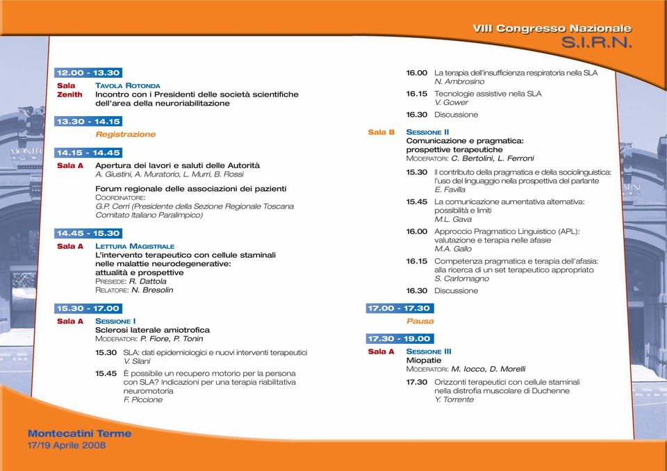 Murri, B. Rossi Forum regionale delle associazioni dei pazienti COORDINATORE: G.P.