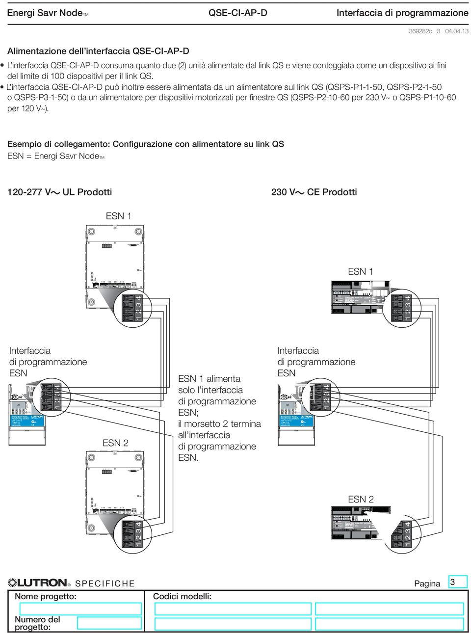 dispositivi per il link QS.