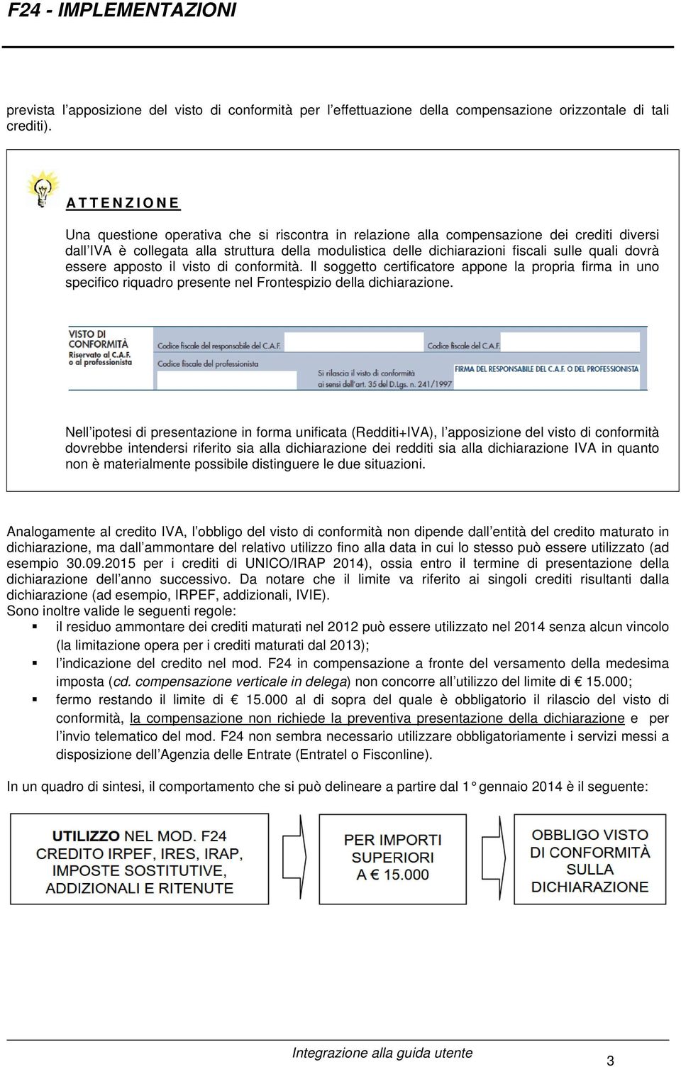 dovrà essere apposto il visto di conformità. Il soggetto certificatore appone la propria firma in uno specifico riquadro presente nel Frontespizio della dichiarazione.