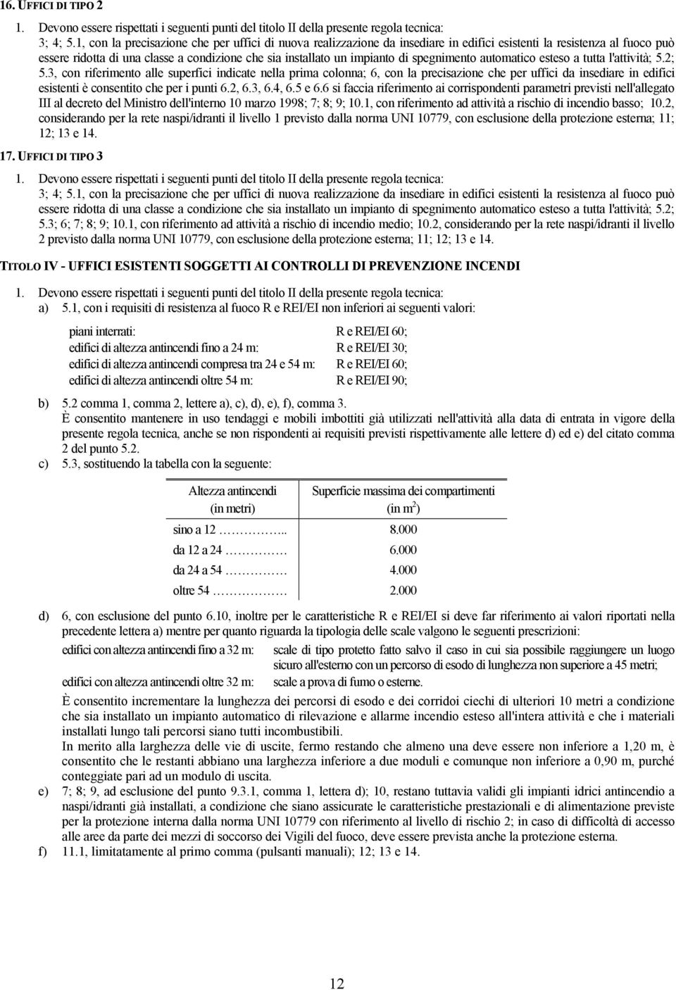 spegnimento automatico esteso a tutta l'attività; 5.2; 5.