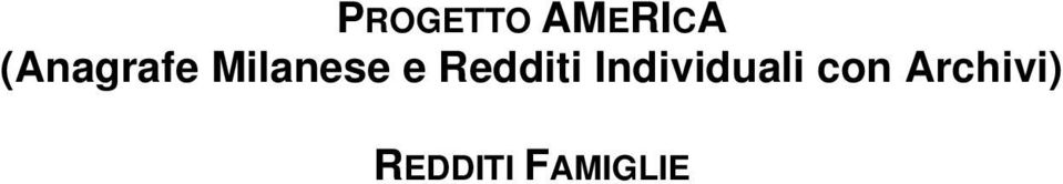 Redditi Individuali