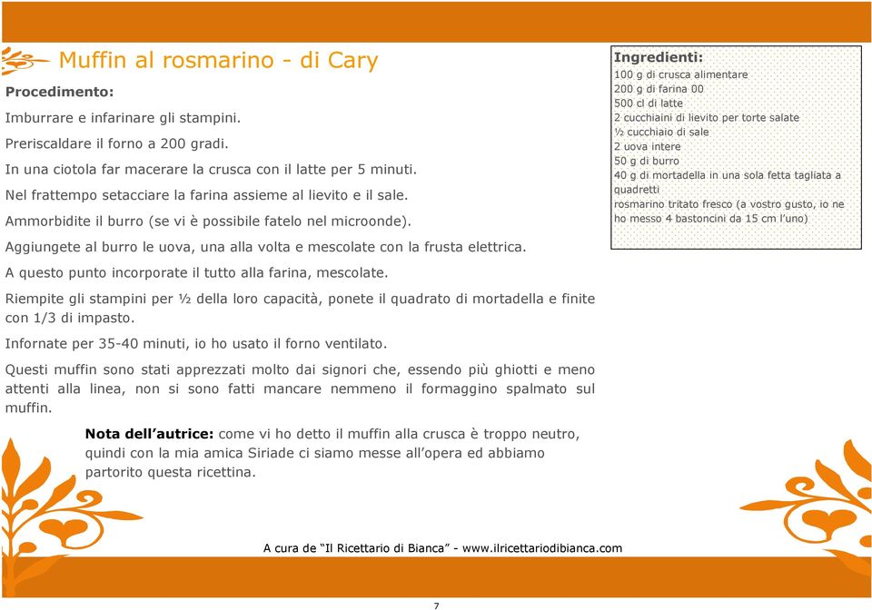 100 g di crusca alimentare 200 g di farina 00 500 cl di latte 2 cucchiaini di lievito per torte salate ½ cucchiaio di sale 2 uova intere 50 g di burro 40 g di mortadella in una sola fetta tagliata a