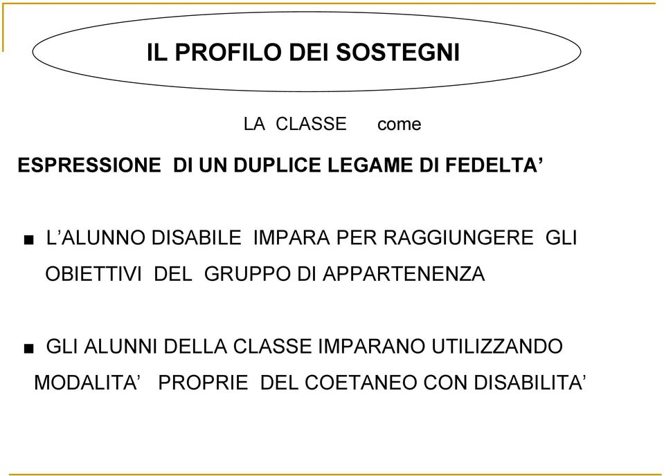 RAGGIUNGERE GLI OBIETTIVI DEL GRUPPO DI APPARTENENZA GLI ALUNNI