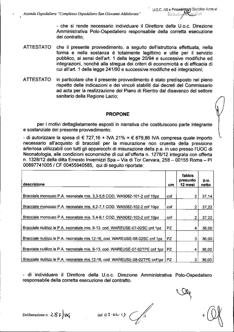 ssario individuare il Direttore della U.o.c.