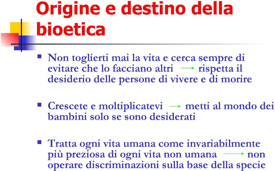 mondo dei bambini solo se sono desiderati Tratta ogni vita umana come