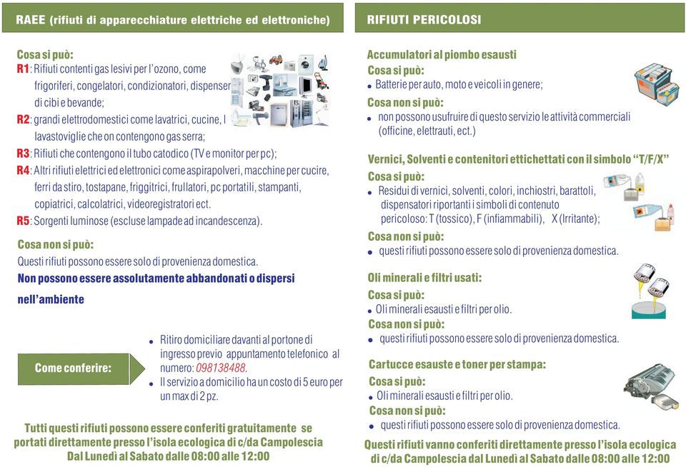 come aspirapolveri, macchine per cucire, ferri da stiro, tostapane, friggitrici, frullatori, pc portatili, stampanti, copiatrici, calcolatrici, videoregistratori ect.