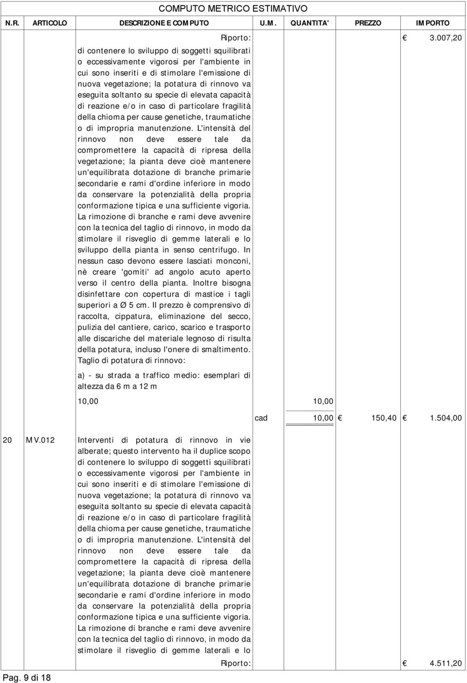 eseguita soltanto su specie di elevata capacità di reazione e/o in caso di particolare fragilità della chioma per cause genetiche, traumatiche o di impropria manutenzione.