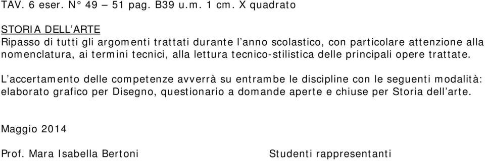 nomenclatura, ai termini tecnici, alla lettura tecnico-stilistica delle principali opere trattate.