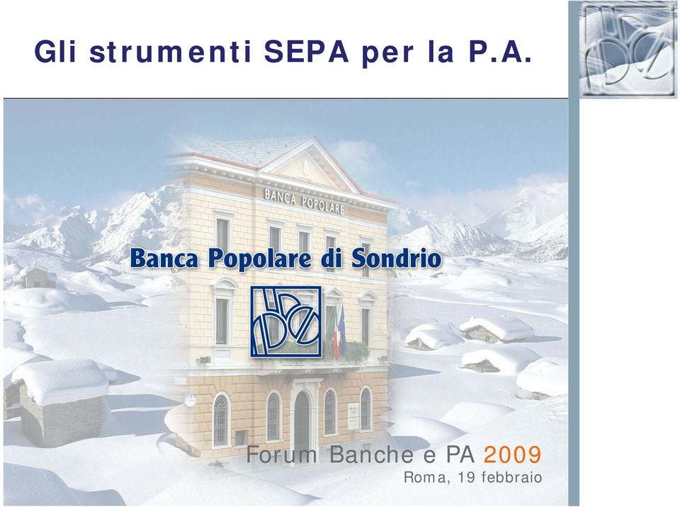 Forum Banche e PA