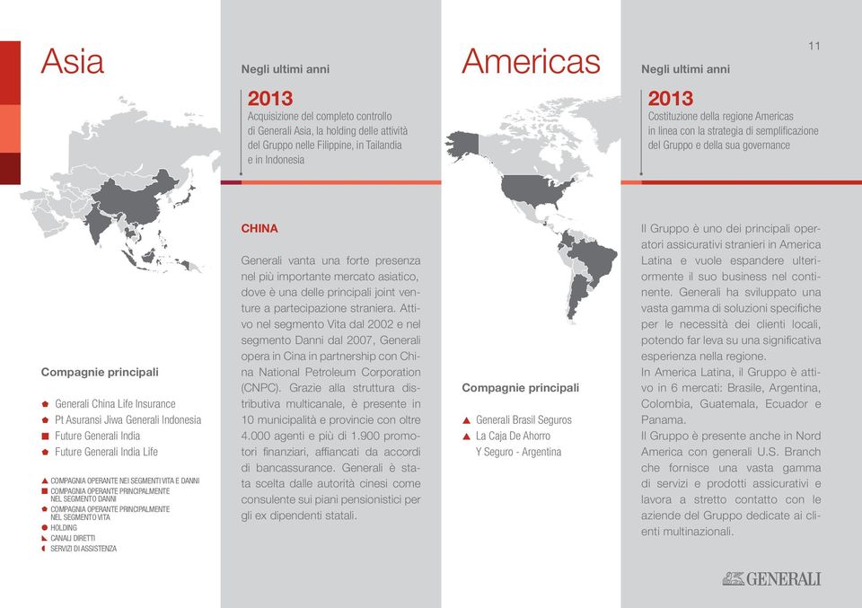 Indonesia Future Generali India Future Generali India Life p COMPAGNIA OPERANTE NEI SEGMENTI VITA E DANNI COMPAGNIA OPERANTE PRINCIPALMENTE NEL SEGMENTO DANNI COMPAGNIA OPERANTE PRINCIPALMENTE NEL