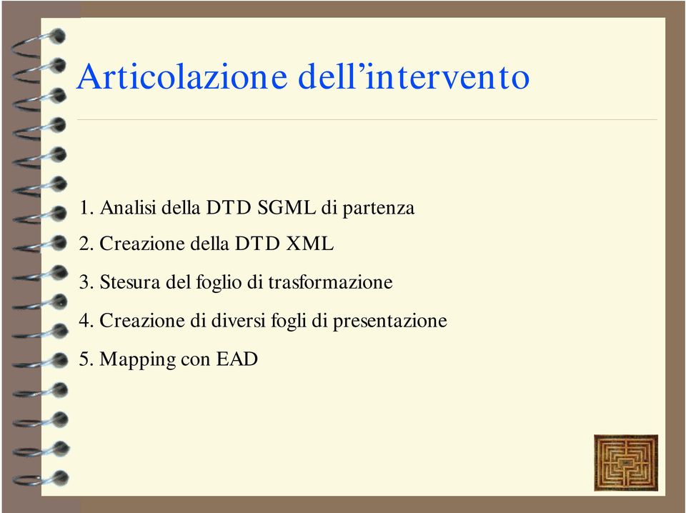 Creazione della DTD XML 3.