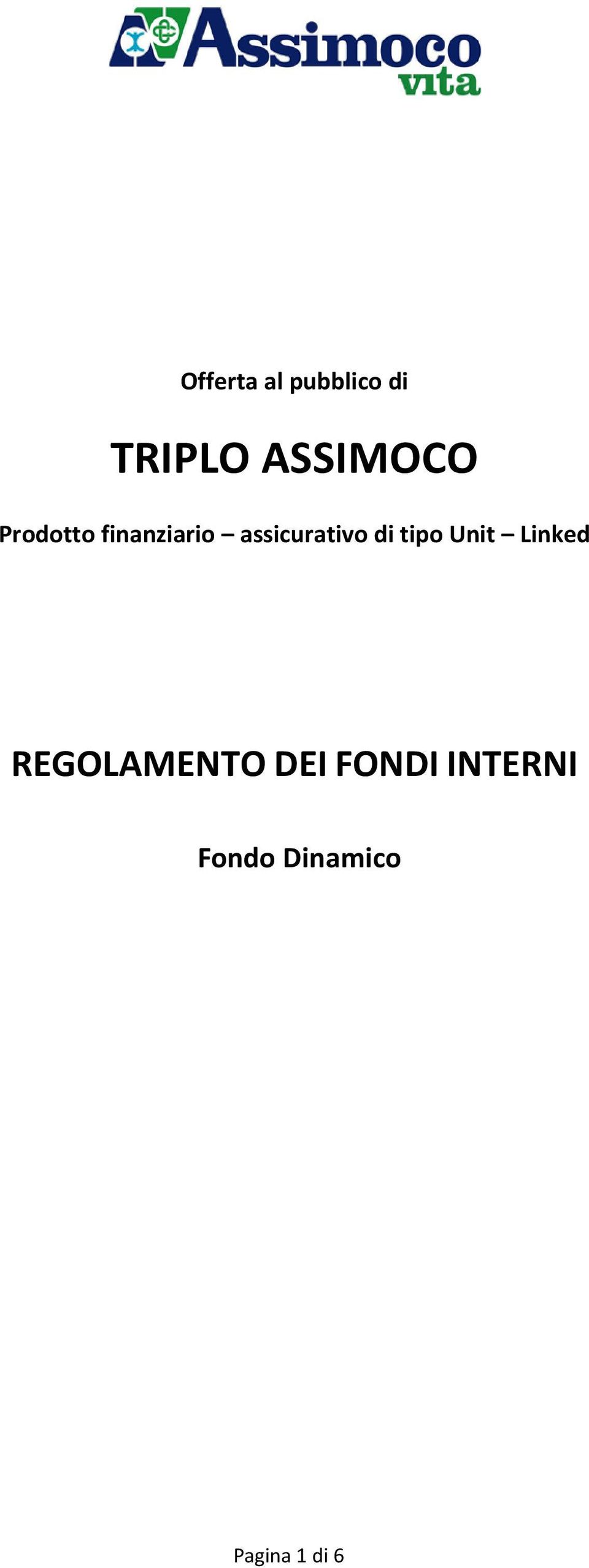 assicurativo di tipo Unit Linked