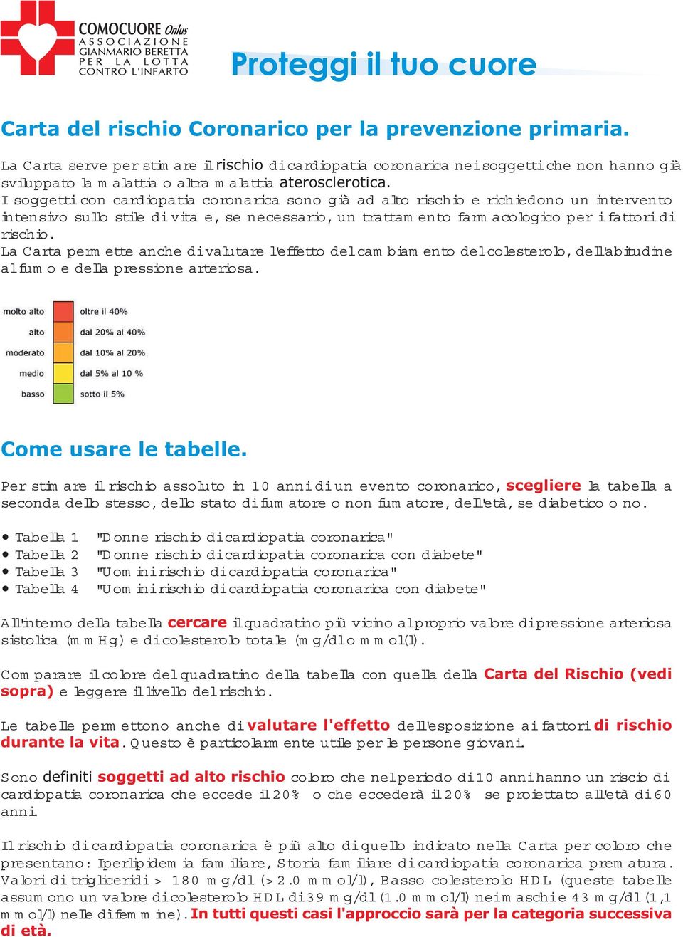 I soggetticon cardiopatia coron arica sono già ad alto rischio e richiedono un intervento intensivo sullo stile divita e, se necessario, u n trattam en to farm acologico per i fattori di rischio.