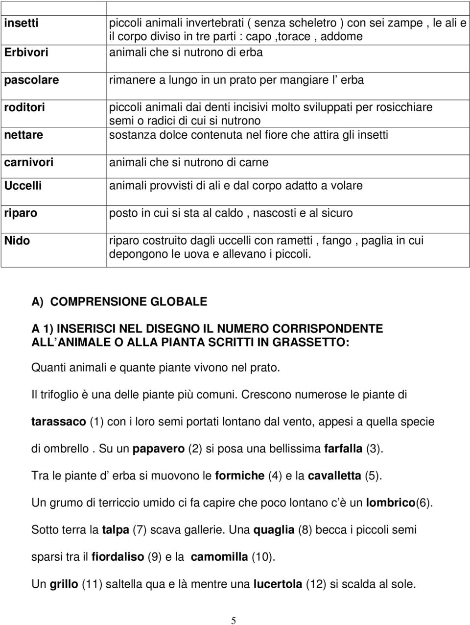 contenuta nel fiore che attira gli insetti animali che si nutrono di carne animali provvisti di ali e dal corpo adatto a volare posto in cui si sta al caldo, nascosti e al sicuro riparo costruito