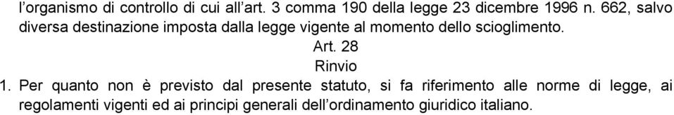 Art. 28 Rinvio 1.