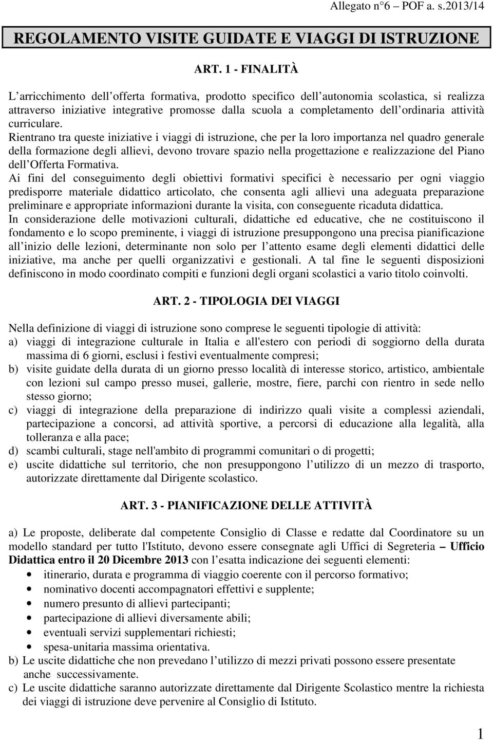 attività curriculare.